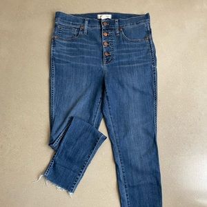 Madewell 10” High Rise Button up Jeans